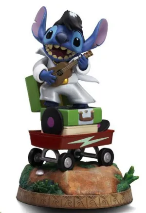 LILO & STITCH ESTATUA 1/10 ART SCALE STITCH REY DEL ROCK  17 CM