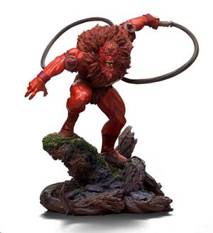 MASTERS OF THE UNIVERSE ESTATUA ART SCALE 1/10 RED BEAST MAN (EXCLUSIVE 2024) 23 CM