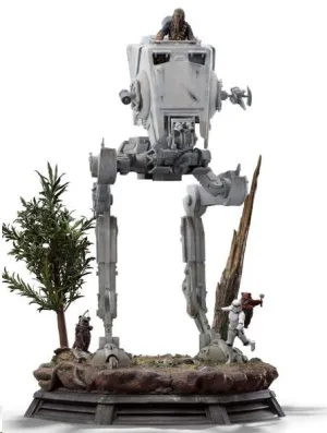 STAR WARS ESTATUA 1/20 DEMI ART SCALE AT-ST Y CHEWBACCA 53 CM
