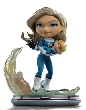 LOS CUATRO FANTASTICOS MINIFIGURA MINI CO. PVC MUJER INVISIBLE Y FRANKLIN 15 CM