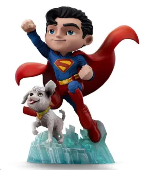 SUPERMAN LEGACY MINIFIGURA MINI CO. PVC SUPERMAN & KRYPTO 17 CM