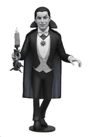 BELA LUGOSI AS DRACULA BLANCO Y NEGRO SCALE ACTION FIGURA UNIVERSAL MONSTERS TOONY TERRORS 15 CM
