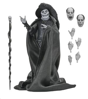 EL FANTASMA DE LA ÓPERA 1925 FIGURA MASQUE OF THE RED DEATH B&W 18 CM