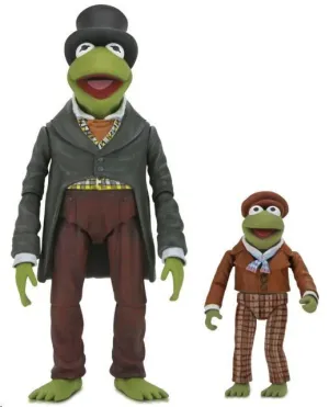 LOS MUPPETS EN CUENTO DE NAVIDAD ULTIMATE PACK DE 2 FIGURAS KERMIT AS BOB CRATCHIT & ROBIN AS TINY TIM 18 CM