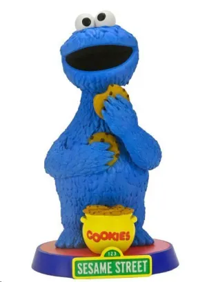 BARRIO SESAMO FIGURA HEAD KNOCKER MONSTRUO DE LAS GALLETAS 18 CM