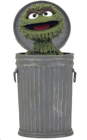 BARRIO SESAMO ULTIMATE FIGURA OSCAR THE GROUCH 18 CM