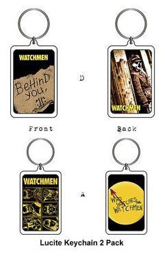 WATCHMEN LLAVERO PVC SET DE 2 WHO WATCHES / RORSCHACH                      