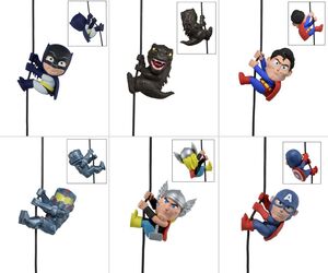 THOR CAPITAN AMERICA G.DANGER GODZILLA SUPERMAN BATMAN SCALERS FIG 5 CM    