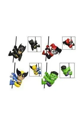 HARLEY QUINN HULK LOBEZNO BATMAN DARK KNIGHT FIGS. 5 CM SCALERS SERIE 4    