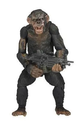 KOBA CON METRALLETA FIGURA 18 CM EL AMANECER DEL PLANETA DE LOS SIMIOS SER2