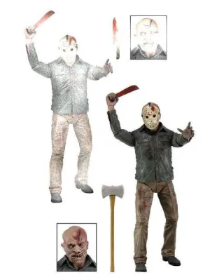 VIERNES 13 PARTE 4 FIG 18CM - VOORHEES BATTLE DAMAGE                       