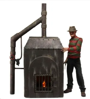 PESADILLA EN ELM STREET DIORAMA FREDDY'S HORNO 23 CM