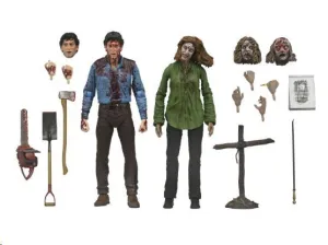 WILLIAMS PACK 2 FIGURAS SCALE ACTION EVIL DEAD ULTIMATE BLOODY ASH & CHERYL 18 CM