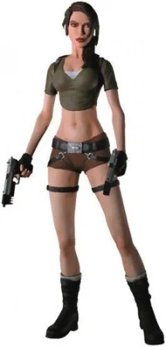 TOMB RAIDER LARA CROFT FIG 30CM SON SONIDO                                 