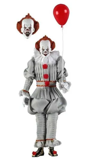 IT FIGURA 20 CM PENNYWISE CLOTHED ACTION FIGURE IT 2017                    