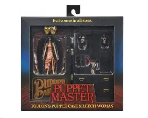 PUPPET MASTER LEECH WOMAN & TOULON'S PUPPET CASE PACK 2 SCALE ACTION FIG. 18 CM