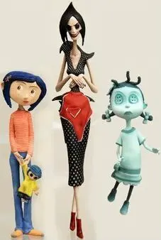 CORALINE SET 3 FIGURAS 8CM - CORALINE CAMISETA A RAYAS                     