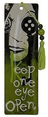CORALINE PUNTO DE LIBRO KEEP ONE EYE OPEN