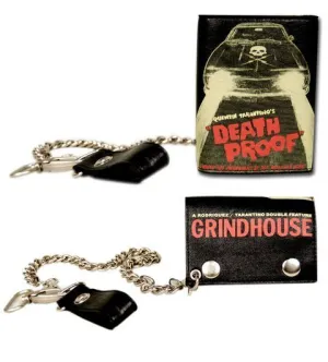 DEATH PROOF CARTERA CUERO CON CADENA                                       