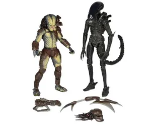 ALIEN VS PREDATOR 2 FIG 18 CM RENEGADE PREDATOR - ALIEN BIG CHAP + COMIC   