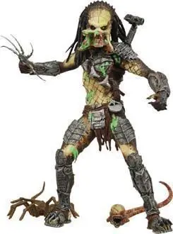 ALIEN VS PREDATOR 2 FIG 18CM SERIE 4 - PREDATOR BATTLE DAMAGED UNMASKED    