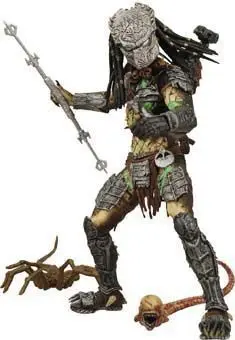 ALIEN VS PREDATOR 2 FIG 18CM SERIE 4 - PREDATOR BATTLE DAMAGED MASKED      