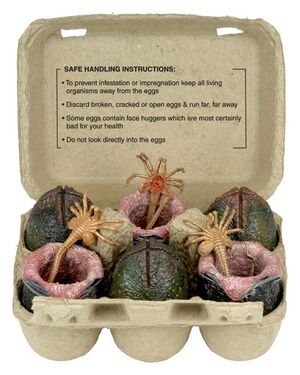 ALIENS PACK DE 6 ACCESORIOS CARTON OF ALIEN EGGS 40TH ANNIVERSARY