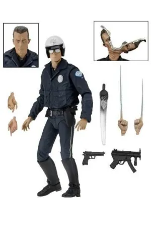 TERMINATOR 2 FIGURA 18 CM ULTIMATE T-1000 VERSIÓN POLICIA MOTORIZADO