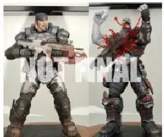 GEARS OF WAR MARCUS Y LOCUST CHAINSAW DUEL SET 2 FIG 18CM                  