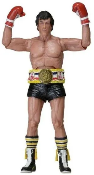 ROCKY 40 ANIVERSARIO FIGURA 18CM SERIE 1 - ROCKY CALZON NEGRO              