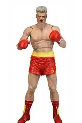 ROCKY IV FIGURA 18CM IVAN DRAGO PANTALON ROJO 40 ANIVERSARIO SERIE 2       