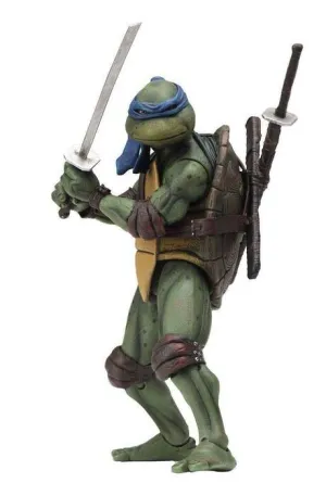 TORTUGAS NINJA FIGURA 18 CM LEONARDO SCALE ACTION FIGURE MOVIE 1990        