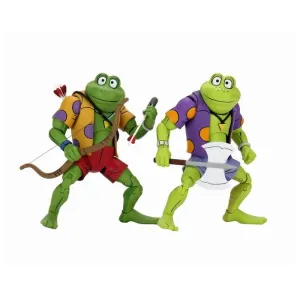 TORTUGAS NINJAS ADOLESCENTES 1980 FIGURAS 18 CM RANAS GENGHIS & RASPUTIN