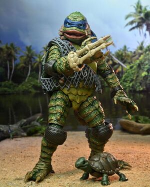 TORTUGAS NINJA FIG 18 CM LEONARDO AS THE CREATURE UNIVERSAL MONSTERS