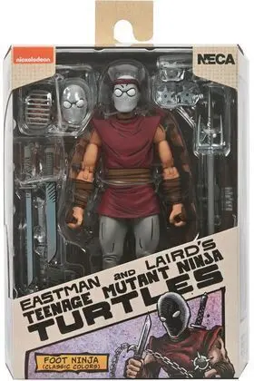 TORTUGAS NIJA FOOT NINJA CLASSIC COLORS SCALE ACTION FIG. 18 CM