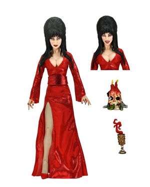 ELVIRA, MISTRESS OF THE DARK FIG 20 CM ELVIRA RED, FRIGHT AND BOO CLOTHED ACTION
