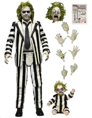 BEETLEJUICE BEETLEJUICE MOVIE 2024 FIGURA SCALE ACTION BEETLEJUICE STRIPED SUIT 18 CM
