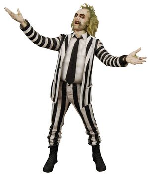 BEETLEJUICE 1988 FIGURA 1/4 STRIPED SUIT BEETLEJUICE 45 CM CON SONIDO (BITELCHUS)