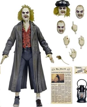 ULTIMATE BEETLEJUICE TOUR GUIDE ESCALA 18 CM. THE BIO-EXORCIST ACTION FIGURA BEETLEJUICE 1988