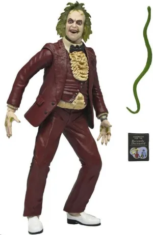 BEETLEJUICE SCALE ACTION BEETLEJUICE TRAJE ROJO (1988) FIG 18CM                    