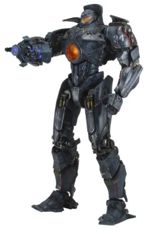 PACIFIC RIM FIGURA 45 CM GIPSY DANGER DAÑADO CON CAÑON PLASMA CON LUZ      