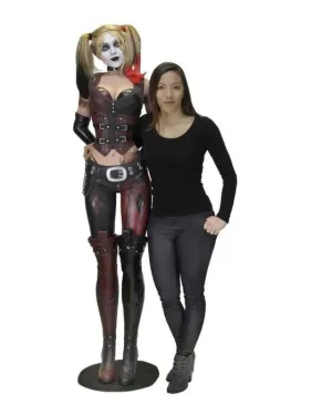 BATMAN ARKHAM KNIGHT FIGURA 1,8 M 1:1 HARLEY QUINN GOMAESPUMA LATEX LIFE S 