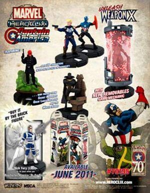 MARVEL HEROCLIX - CAPITAN AMERICA BOOSTER PACK                             