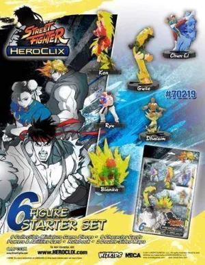HEROCLIX - CAPCOM STREET FIGHTER STARTER 6-PACK                            