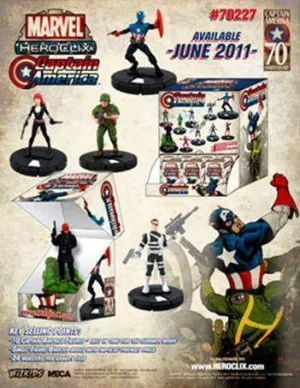 MARVEL HEROCLIX - CAPITAN AMERICA GRAVITY FEED                             