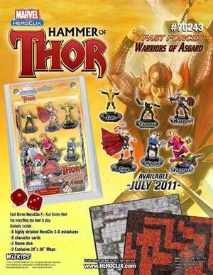 MARVEL HEROCLIX - HAMMER OF THOR FAST FORCES 6-PACK                        
