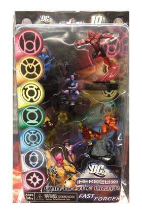 DC HEROCLIX 75TH ANN, - WAR OF THE LIGHT FAST FORCES 6 PACK                