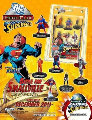 DC HEROCLIX - SUPERMAN BATTLE FOR SMALLVILLE FAST FORCES 6 PACK