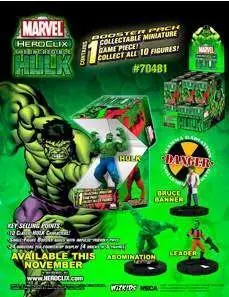 MARVEL HEROCLIX - INCREDIBLE HULK CAJA FIG SORPRESA                        