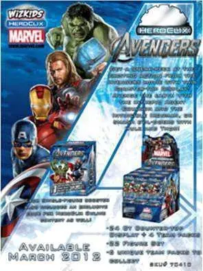 MARVEL HEROCLIX - AVENGERS MOVIE 6 PACK STARTER SET                        